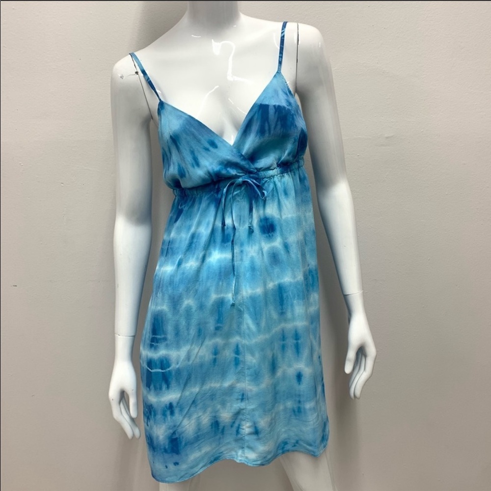 Gypsy 05 Blue tye dye silk dress NWT